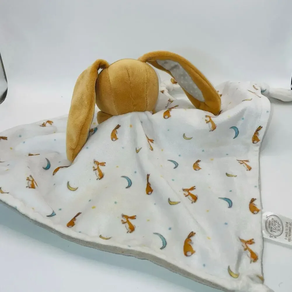 Guess How Much I Love You Bunny Rabbit Lovey Security Blanket Plush Knotted Toy